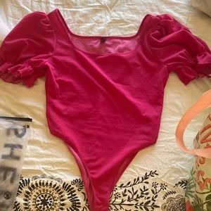 Shein pink 2XL Body Suit. Brand new